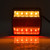 2pcs 12V 15 LED Rear Lights 5 Function for Trailer Trucks Boat Caravan Square Type