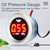 52mm Oil Pressure Gauge Car Digital Meter LED Display 9-35V with 1/8NPT Sensor Alarm Function
