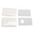 Car Key Shell Shock Absorbing Keyless Entry Remote Fob Cover Case Replacement for Mazda Cx‑30 3 2020 White