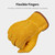 Leather Work Gloves for Men and Women Cowhide Gloves with Elastic Cuff Winter Warm Gloves for Wood Cutting/ Construction/ Truck Driving/ Gardening/ Yard Working (Yellow, XL)