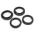 Front Fork Oil Dust Seal Kit 41x53x8/10.5mm Fluororubber Replacement for XVS650 V Star YZF‑600R