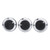 3PCS Car Air Condition Switch Thermal Controller Knob Replacement for Tacoma Vios 2002‑2014