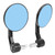 Pair of Handlebar Rear View Mirror Round Anti Glare Aluminum Alloy Universal for Motorcycle