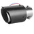 Exhaust Pipe Tail Throat Muffler LED Tip Trim Car Replacement Inlet 63mm Outlet 90mmBlue Light