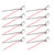 10PCS 1156 Bulb Sockets LED Turn Signal Light Holder with 3.5in Harness DC 12V Flexible