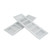 Air Vent Grille Heat Dissipation Aluminum Alloy Silver Rectangular Ventilation Grille Cover for Cabinet Closet RV Camper 80x250mm/3.14x9.84in