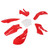 7pcs Dirt Bike Plastic Fairing Kit Body Work Fairing Set Motorcycle Accessories Replacement for KLX110 KX65Red