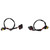 2pcs 5202/H16 Male to 9005 Female Wire Harness Connector Universal Adapter for Headlight Fog Lamp 12V‑24V