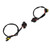 2pcs 5202/H16 Male to 9005 Female Wire Harness Connector Universal Adapter for Headlight Fog Lamp 12V‑24V
