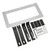Aluminium Alloy License Plate Mount Bracket Kit Replacement for Tesla Model 3 2017‑2022 Silver