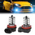 Colorful LED Fog Light Strobe Blub with Remote Control 12-24V H8 27SMD RGB