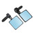 2pcs Universal Handlebar Rear View Mirrors Aluminium Alloy Waterproof for MotorcycleBlack