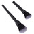 2PCS Car Detailing Scratchfree Brush Dirt Dust Cleaning Tool Black for Trucks Motorcycles Bicycles