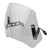 Short Motorcycle Windshield Wind Deflector Protective Fairing Fit for Benelli Leoncino 250Gray