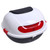 Motorcycle Rear Box Large Capacity Waterproof Impact Resistant Universal Fit Storage Trunk for Scooter White