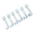 6 Pcs L Type Injector Line Socket Wrench Set Chrome Vanadium Steel Fuel Injection Pipe Socket Wrench for Car Repair
