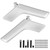 Pair Interior Door Handle Repair Left Right Silver Fit for Mercedes Benz C Class 09-16