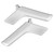 Pair Interior Door Handle Repair Left Right Silver Fit for Mercedes Benz C Class 09-16
