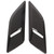 Pair Bonnet Air Outlet Trim Decoration Cover Replacement for Land Rover Range Rover Sport L494 2014‑2022 Glossy Black