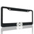 License Plate Frame White and Black License Plate Mounting Kit