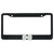 License Plate Frame White and Black License Plate Mounting Kit