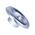73mm/2.9in Car Short Ram Cold Air Intake Turbo Horn Aluminum Velocity Stack AdapterSilver