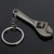 Zinc Alloy Spanner Keychain Wrench Key Chain Adjustable Keyfob Tools