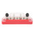 48V 150A 4 Post Power Distribution Terminal Block 7 Way Bus Bar with Cover for Cars RVs Boats Red