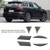6Pcs/Set Carbon Fiber Rear Sign Sticker Trim Decoration Fits for VW Touareg 2011-2018