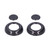 4Pcs/Set Front Headrest Button Ring Cover Carbon Fiber Style Fit for Land Rover Defender 2020‑2021