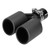 Universal Dual Exhaust Pipe Tip YShape Tail Throat W Clamp Matte Carbon Fiber Stainless Steel