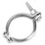 VBand Clamp Turbocharger Exhaust Downpipe Flange Assembly Steel Alloy Replacement for Mitsubishi TD02 TD025 TD03 Turbocharger