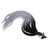 27.6in Motorcycle Helmet Woman Braids Wig Detachable Ponytail with Suction CupGray