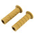 2Pcs 22mm Universal Vintage Motorcycle Handlebar Grips Diagonal Handle Bar Ends (Light Tan)