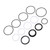13PCS Shock Absorber Maintenance Kit Vibration Damping Rubber Air Shock Absorber Float Replacements for DPS DPX2