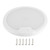 Universal Ceiling Light UltraThin 12V 24V LED Roof Dome Lamp for Caravan RV Interior(White Light )