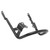 Motorcycle Rear Luggage Rack Passenger Handrail Handgrip Replacement for Bonneville T100 2017‑2021Black