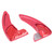 2PCS Car Steering Wheel Paddle Extension Shifter Replacement for Dodge Challenger 2015‑2019Red