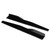 29.3in Car Side Skirt Rocker Splitters Universal AntiScratch Protector Glossy Black Modified Parts