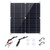 Portable Solar Panel 18V 12W~15W Monocrystalline Silicon Solar Panel Dual USB Charging Port DC5521 Battery Clamp Interface for Charging 5V Mobile Phones Sports Cameras, 12V Vehicles Ships Batteries