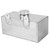 Aluminium Windscreen Washer Bottle 2L Polished Intercooler Spray Tank Universal Car Parts