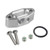 Oil Feed Line Adapter Plate LS TWIN TURBO DUAL 90 degree 1/8'' NPT LS1 LSX kit Port LS3 right angle Billet Plate Supply Pressure Sensor Cover 551533