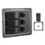 3 Gang Rocker Switch Panel 12‑24V On Off Aluminum Red LED Indicator for Car Truck RV Yacht UTV