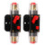 12‑24V Inline Circuit Breaker with Manual Reset Fuse Holder Battery Lugs Heat Shrink Tubes for Car Boat Audio System 40A