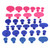 33Pcs Car Auto Body Dents Removal Pulling Tabs Paintless Dent Repair Tools