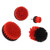 4pcs Drill Brushes Attachments Set Power Scrubber Cleaning Tool for Car Truck Motorcycle Red