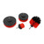 4pcs Drill Brushes Attachments Set Power Scrubber Cleaning Tool for Car Truck Motorcycle Red