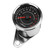 Motorcycle Backlight Tachometer Speedometer Aluminum Gauge ReplacementSilver  Housing Black Dial