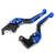 2pcs Motorcycle Brake Clutch Levers Adjustable CNC Aluminium Alloy Replacement for YAMAHA XJ6 DIVERSION 2009‑2015Blue