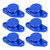 6x22mm Engine Swirl Flaps Delete Blanking Plugs with Rubber Gaskets Fit for M57/M57D25(Blue)